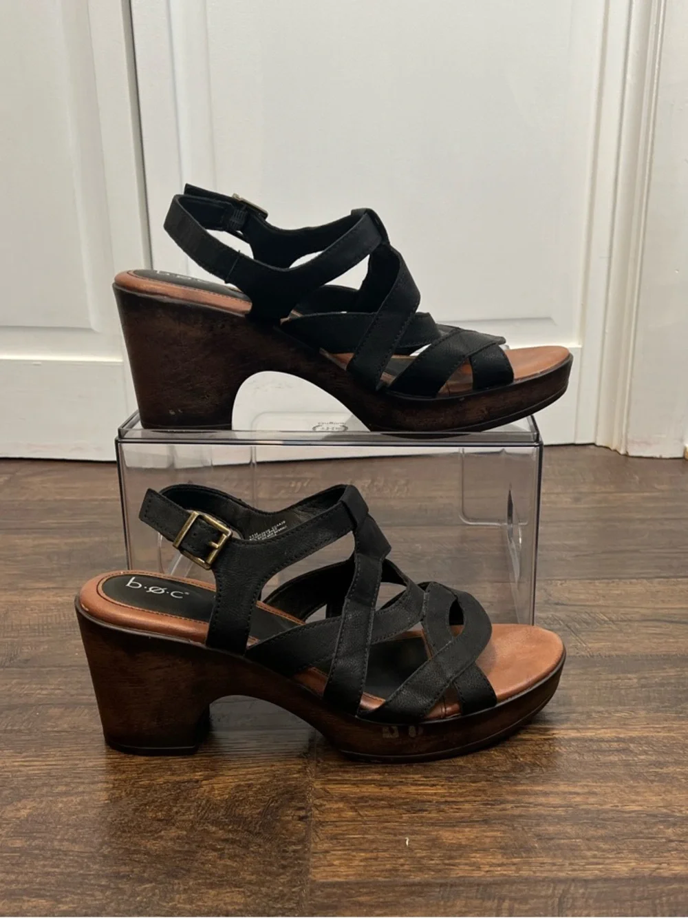 b.o.c. black faux